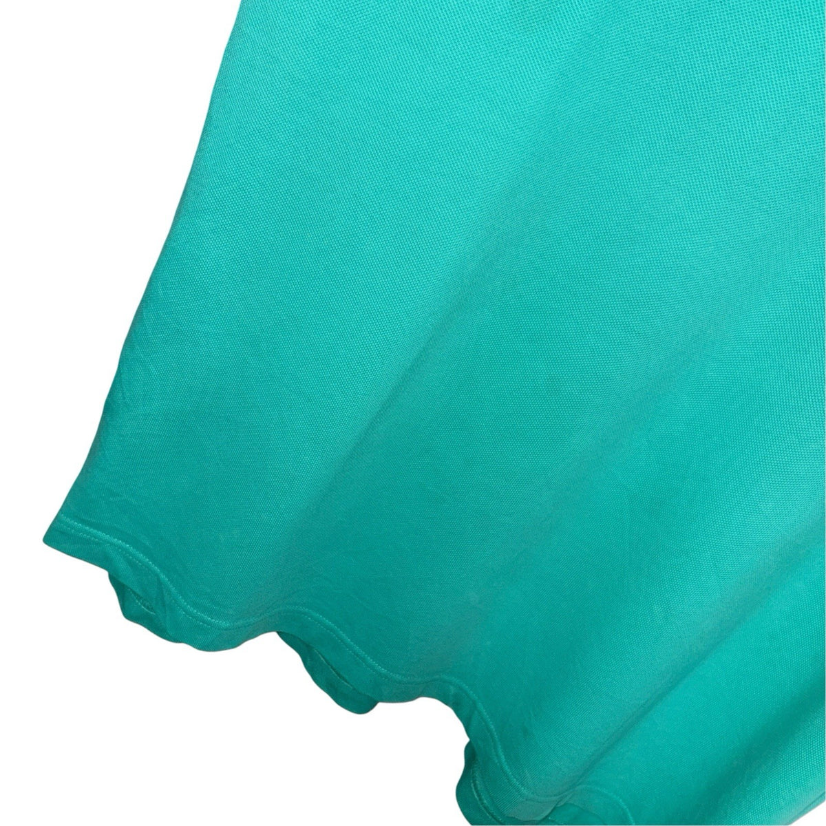 Nautica Mens Size 2XL Short Sleeve Polo Shirt Teal Green Embroidered Logo Worn