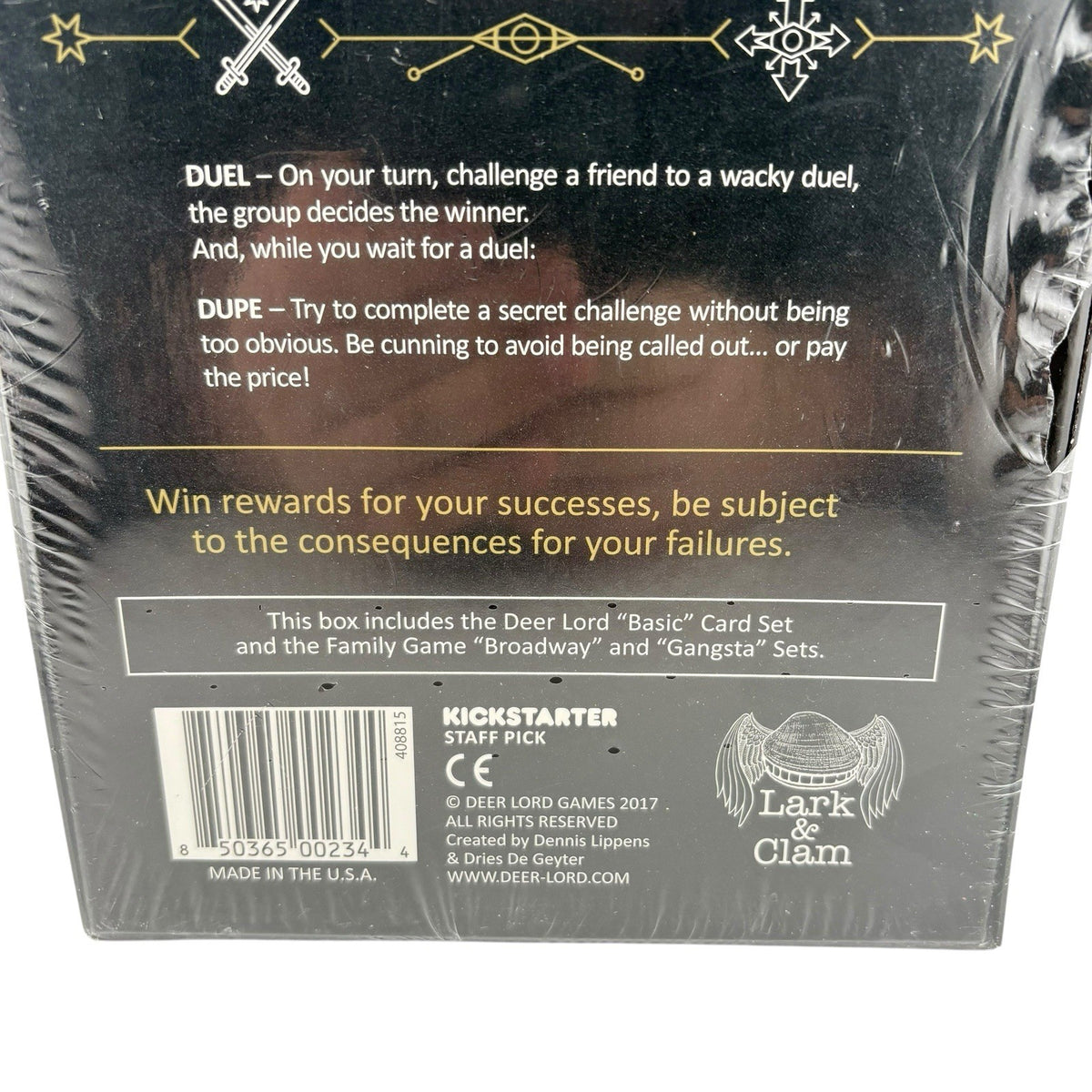 Deer Lord! Party Card Game Kick Starter Lark & Clam New Sealed Game