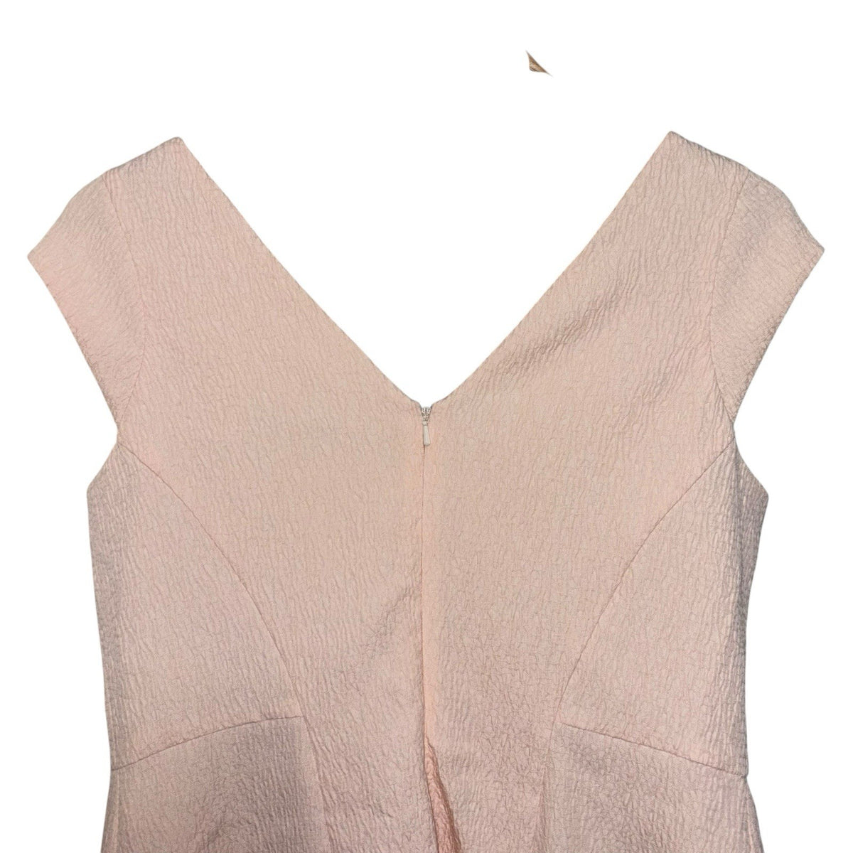Coast Women's Size UK 14 Sleeveless Dress Pale Pink Bow Detail Zip Occasions VGC