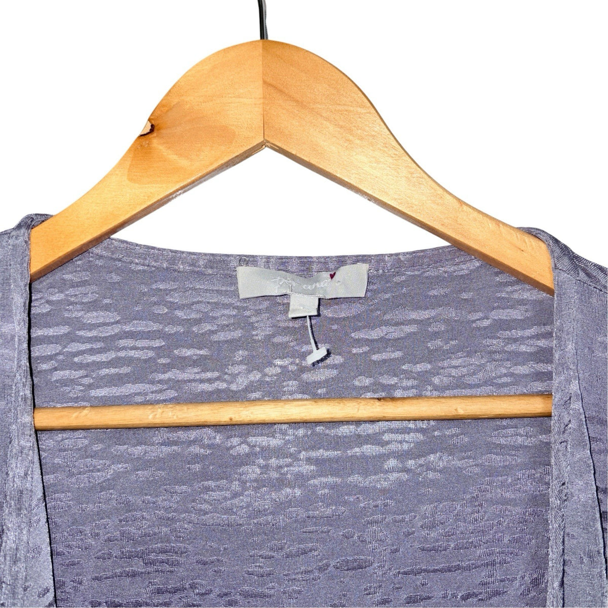 Per Una Women's Size UK 18 Grey V-Neck Open Front 3/4 Sleeve Cardigan VGC