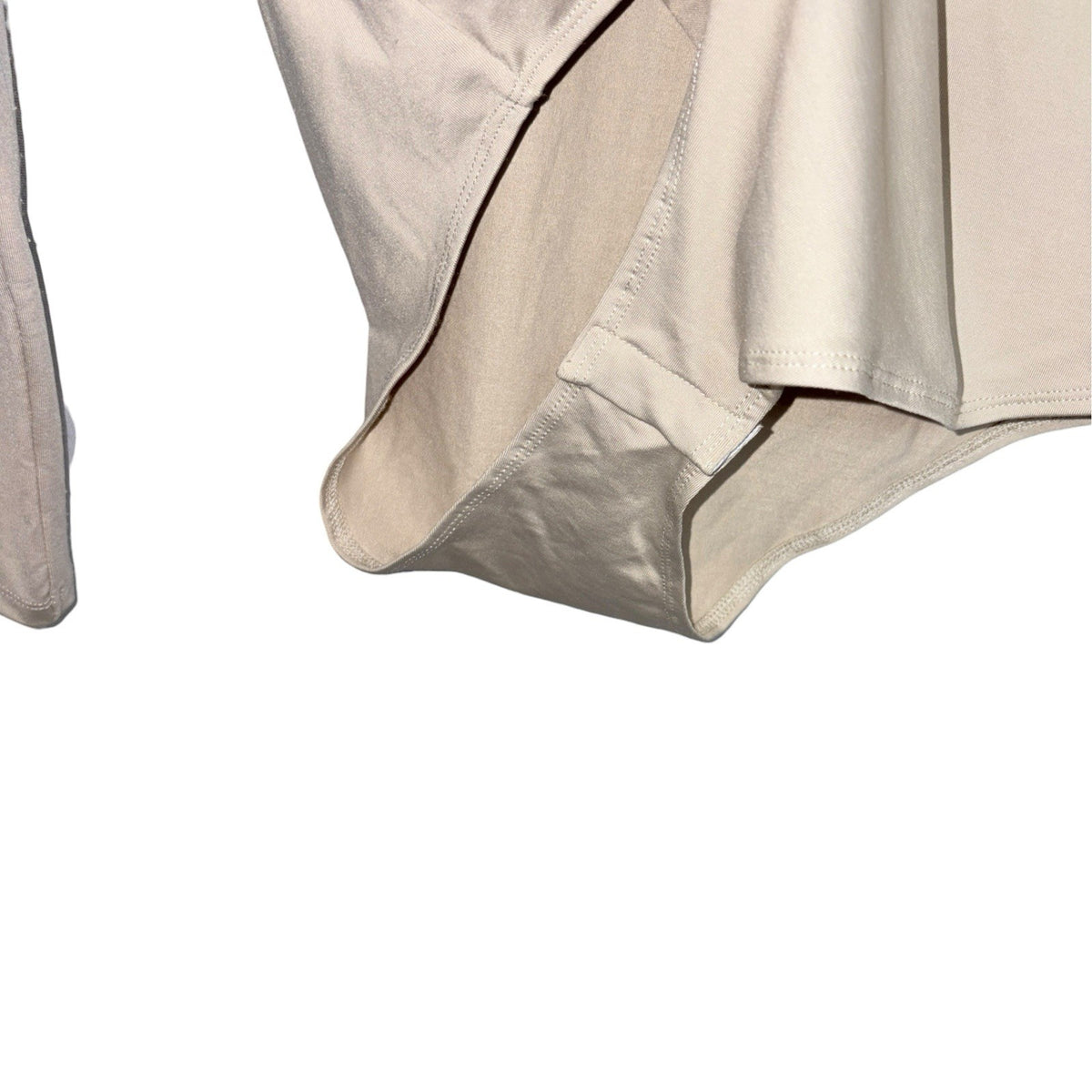 Topshop Women's Size Medium Long Sleeved Bodysuit Beige Cream Used VGC