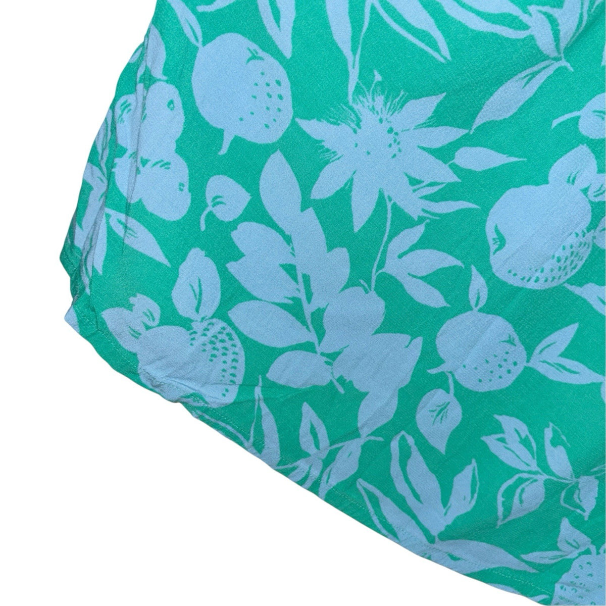 Joules Size UK 14 Floaty Summer Skirt Green Eileen Leaf Print With Pockets VGC