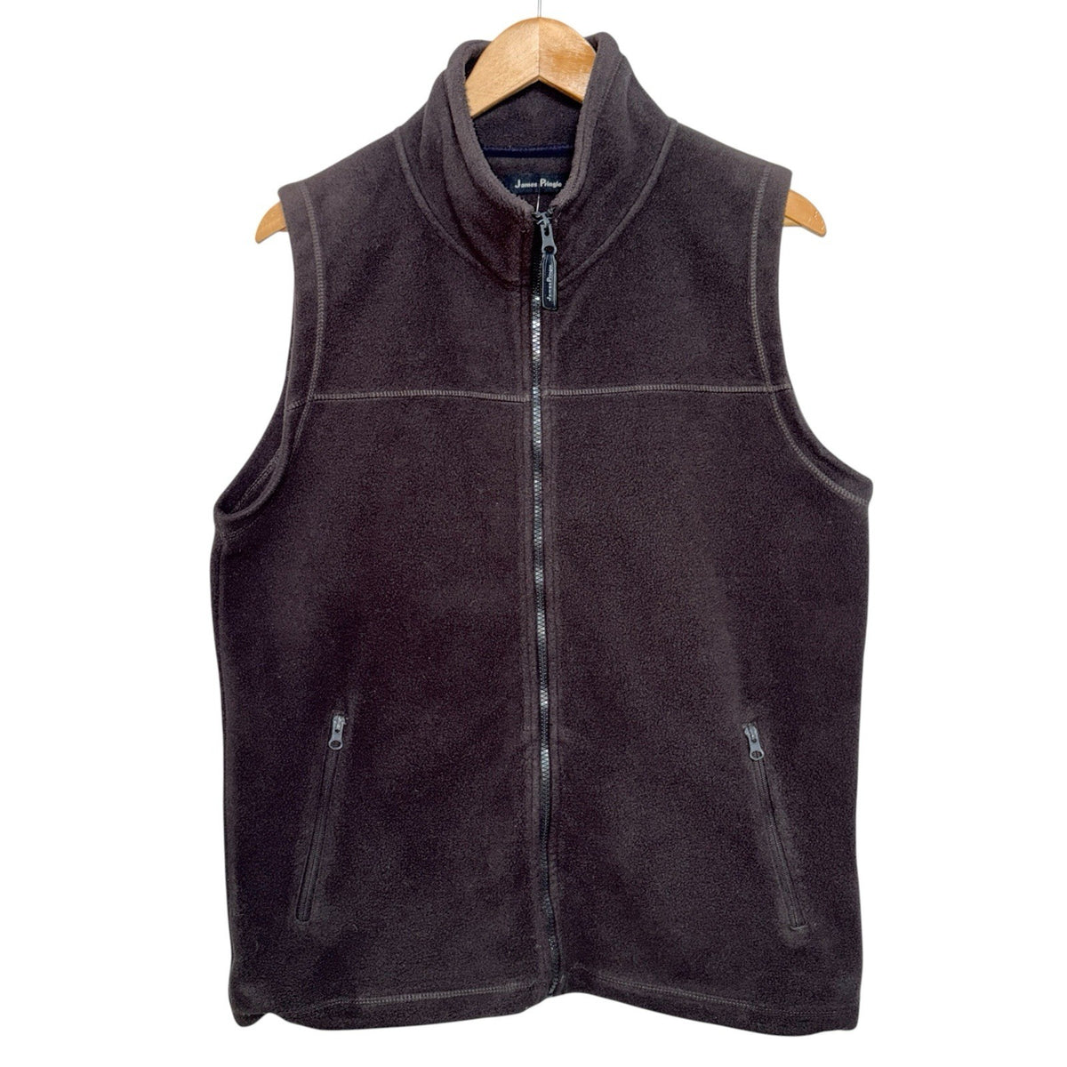 James Pringle Men's Size S Fleece Bodywarmer Fleece Gilet Full Zip Outdoor VGC