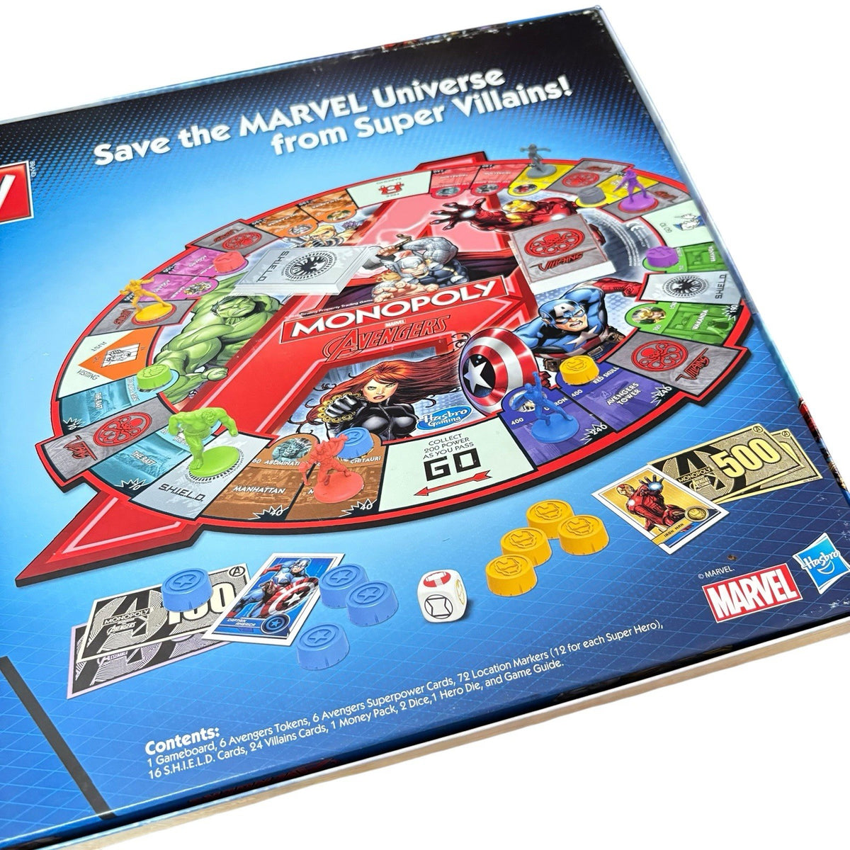 2014 Hasbro Marvel Avengers Edition Monopoly 6 Tokens Complete VGC