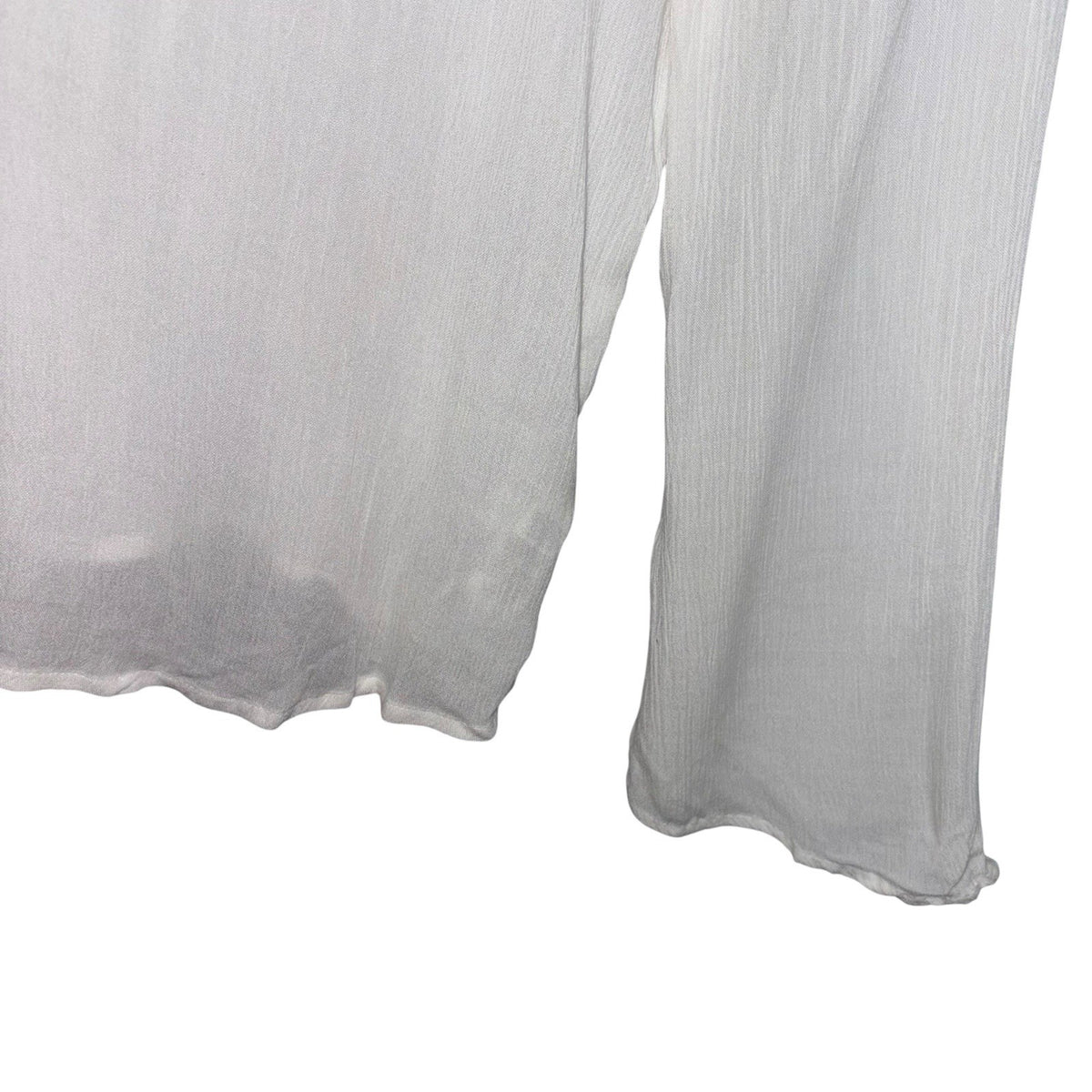 M&S Collection Women's Size UK 18 Long Sleeve Blouse Top White With Lace Panel