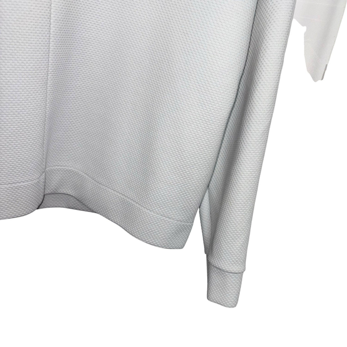 Benetton Size UK 16 Jumper Top Long Sleeve White Grey Rear Zip Futuristic VGC