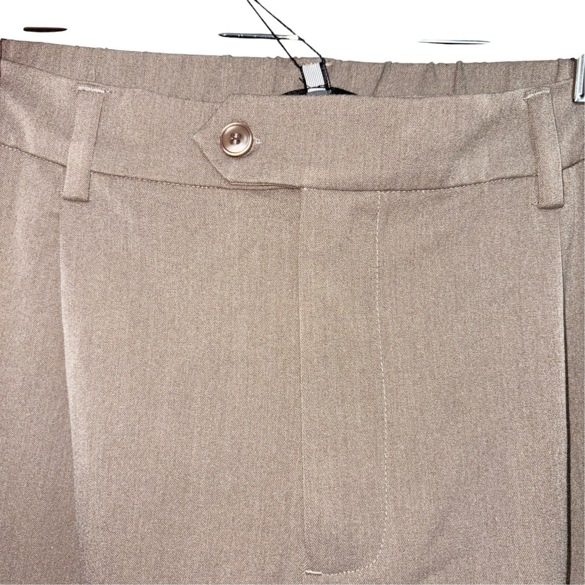 Mauvais Men's Size W36 Beige Taupe Tailored Trousers Relaxed Fit Pleated New